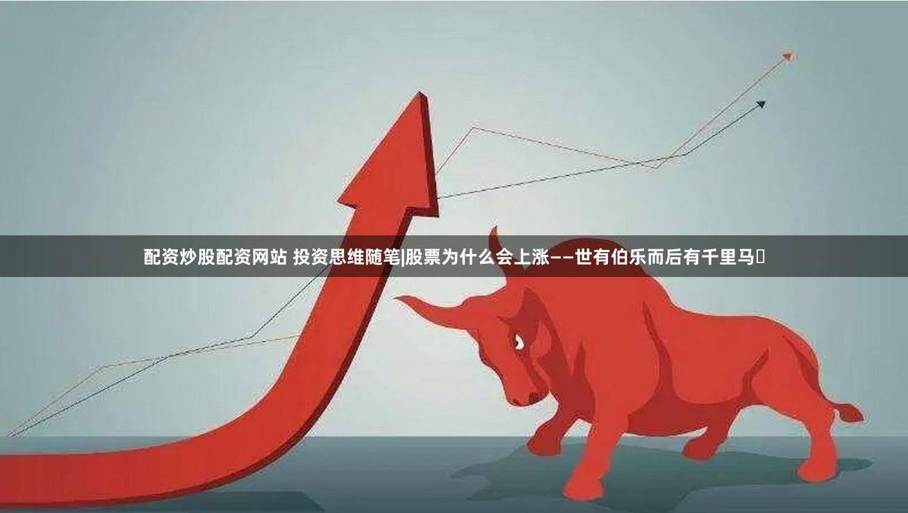配资炒股配资网站 投资思维随笔|股票为什么会上涨——世有伯乐而后有千里马​