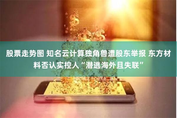 股票走势图 知名云计算独角兽遭股东举报 东方材料否认实控人“潜逃海外且失联”